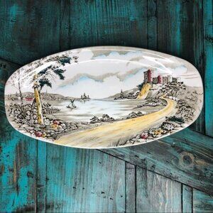 Vintage British Anchor England Alton Serving Plate